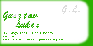 gusztav lukes business card